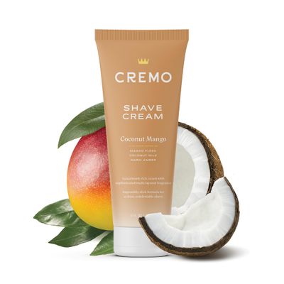 Cremo Womens Shaving Cream Sensitive Skin, Moisturizing, Coconut Mango, Ultra-Slick Shave Cream for Women, Fights Nicks, Cuts and Razor Burn, 6 Fl Oz (Pack of 2)
