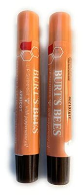 Burt&#39;s Bees Lip Shimmer, Apricot 0.09 oz (Pack of 2)