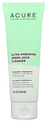 Acure Ultra Hydrating Green Juice Cleanser, Paraben Free, Vegan, 4 Fluid Ounce (Pack of 1)