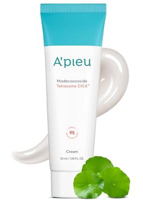 A&#39;PIEU Madecassoside Tetrasome Cica Cream 1.69 fl oz/ 50ml - Upgraded Absorption, Enhanced Skin Barrier, Calming Effects - Centella Asiatica, Asiaticoside, Asiatic Acid