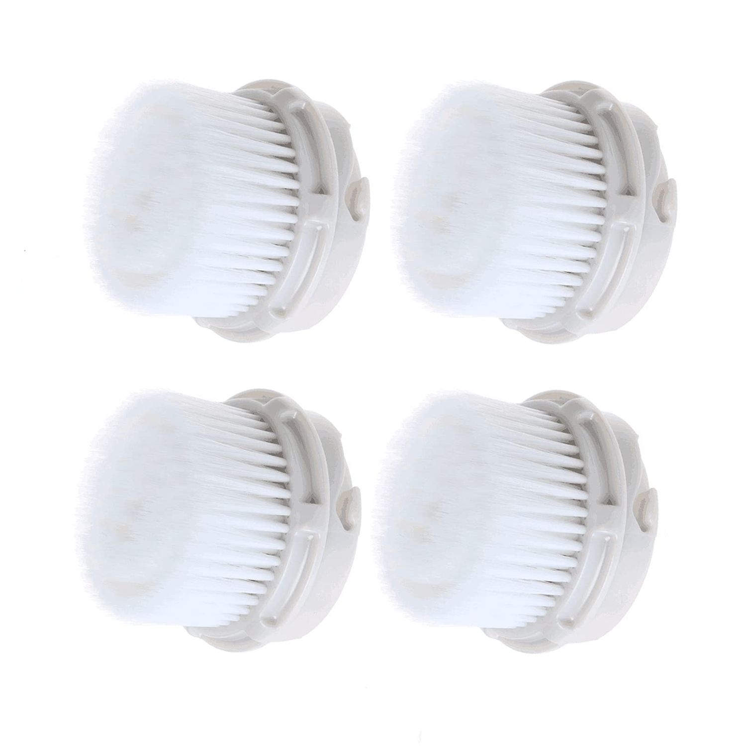Facial Cleansing Brush Head Replacement, Facial Cleansing Brush Head, Exfoliator Facial Brush Heads, for Acne Prone, Clogged and Enlarged Pores Sensitive Skins (Luxe Cashmere/4Pack)