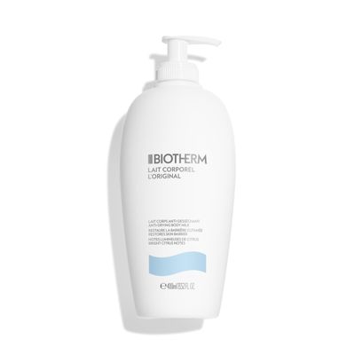 Biotherm Lait Corporel Anti-drying &amp; Repairing Body Milk, For All Skin Types Contains A Blend Of Regenerating Biotech Plankton, Vitamin E, And Nourishing Lipids That Strengthen The Skin Barrier, 13.5