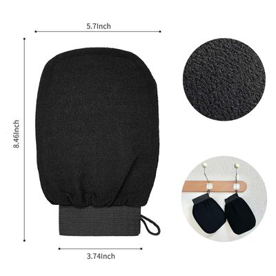 2 Pack Premium Exfoliating Mitt for Body, 100% Viscose Fiber Korean Deep Body Scrubber Exfoliating Glove for Body Scrub, Keratosis Pilaris and Self Tanning.