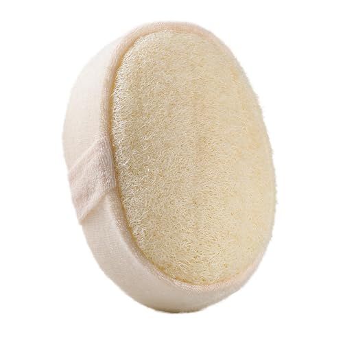Ginmoto 100% Loofah Shower Sponge Exfoliating Body Scrubber Spa-Grade Skin Care for Men&#39;s or Women&#39;s Showers(1Pack)