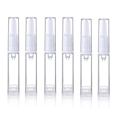 Airless Pump Jars, Traveling Airless Pump Bottles Set, Empty Refillable Cosmetic Airless Pump Jar Travel Foundation Container Dispenser for Eye Face Cream Lotion Skincare Serum, 10ml