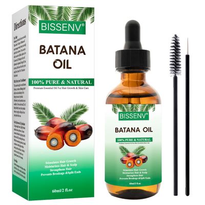 Batana Oil for Hair Growth &amp; Skin Care 2.02 Fl oz - 100% Pure Natural Raw Batana Essential Oil from Honduras, Prevent Hair Loss, Moisturize Scalp, Repairs Split ends, Dry and Damaged hair