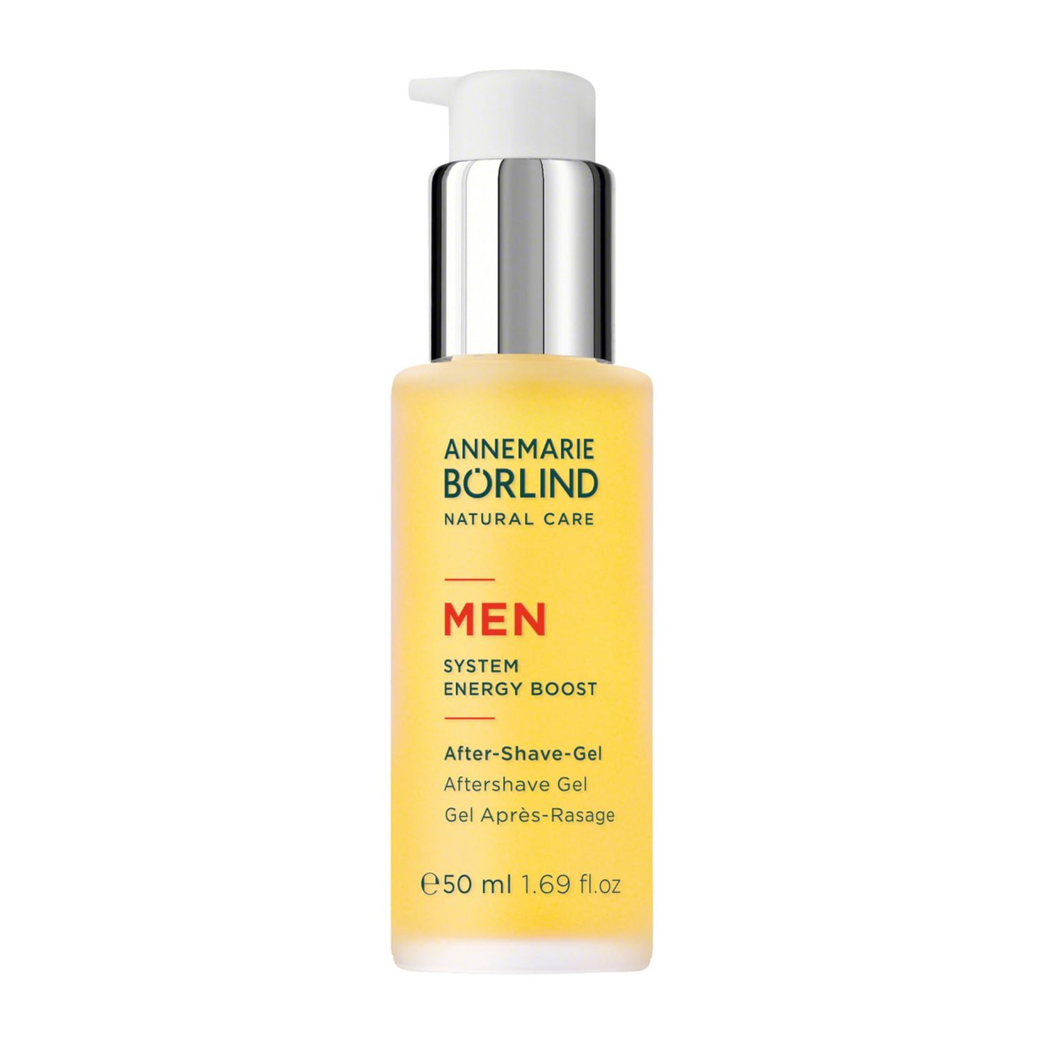 ANNEMARIE BRLIND - MEN SYSTEM ENERGY BOOST Aftershave Gel - energizing &amp; refreshing facial care, with organic juniper extract and botanical taurine, vegan, 1.69 Fl. Oz.