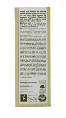 Eminence Organic Skincare Marine Flower Peptide, Eye Cream, 1.05 Ounce