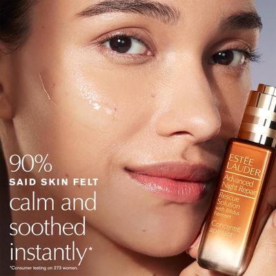 Este Lauder Advanced Night Repair Rescue Solution with 15% Bifidus Ferment to Reduce Visible Redness, 0.68 Fl Oz