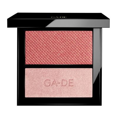 GA-DE Velveteen Blush and Shimmer Duet, 56 - Formulated with Micronized Pearls and Pigments for Sculpting Face and Dcollet - Paraben-Free - 0.26 oz