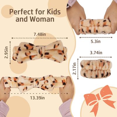 CAVETEE 9 Pcs Headbands for Women, Towel Headband for Face Washing, Skincare Headband and Wristband Set