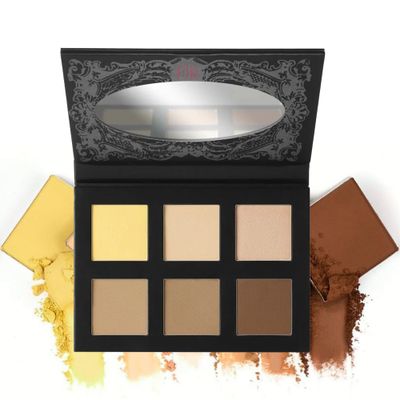 Frankie Rose Cosmetics Pro Contour Palette - Long-Wearing, Matte Finish Highlight Shades With Complementary Contour, Color Correctors &amp; Shimmer Highlight Tones For All Skin Types