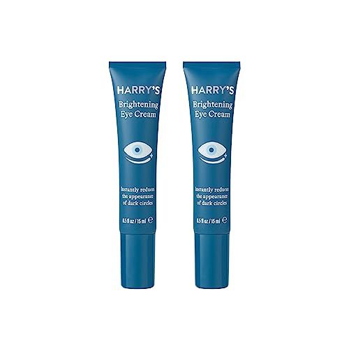 Harry&#39;s Brightening Eye Cream | Reduce Appearance of Dark Circles | 0.5 Fl Oz, 2 Pack