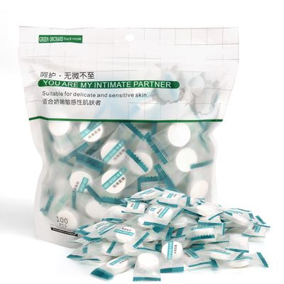 100PCS Cotton Dry Compressed Facial Mask Sheet, DIY Facial Skin Care Great for Home and Travel, Disposable Mask Paper, Individually Packaged Like Candy
