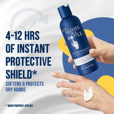 Gloves In A Bottle Shielding Lotion for Dry Itchy Skin, 8 ounce (12 Pack)