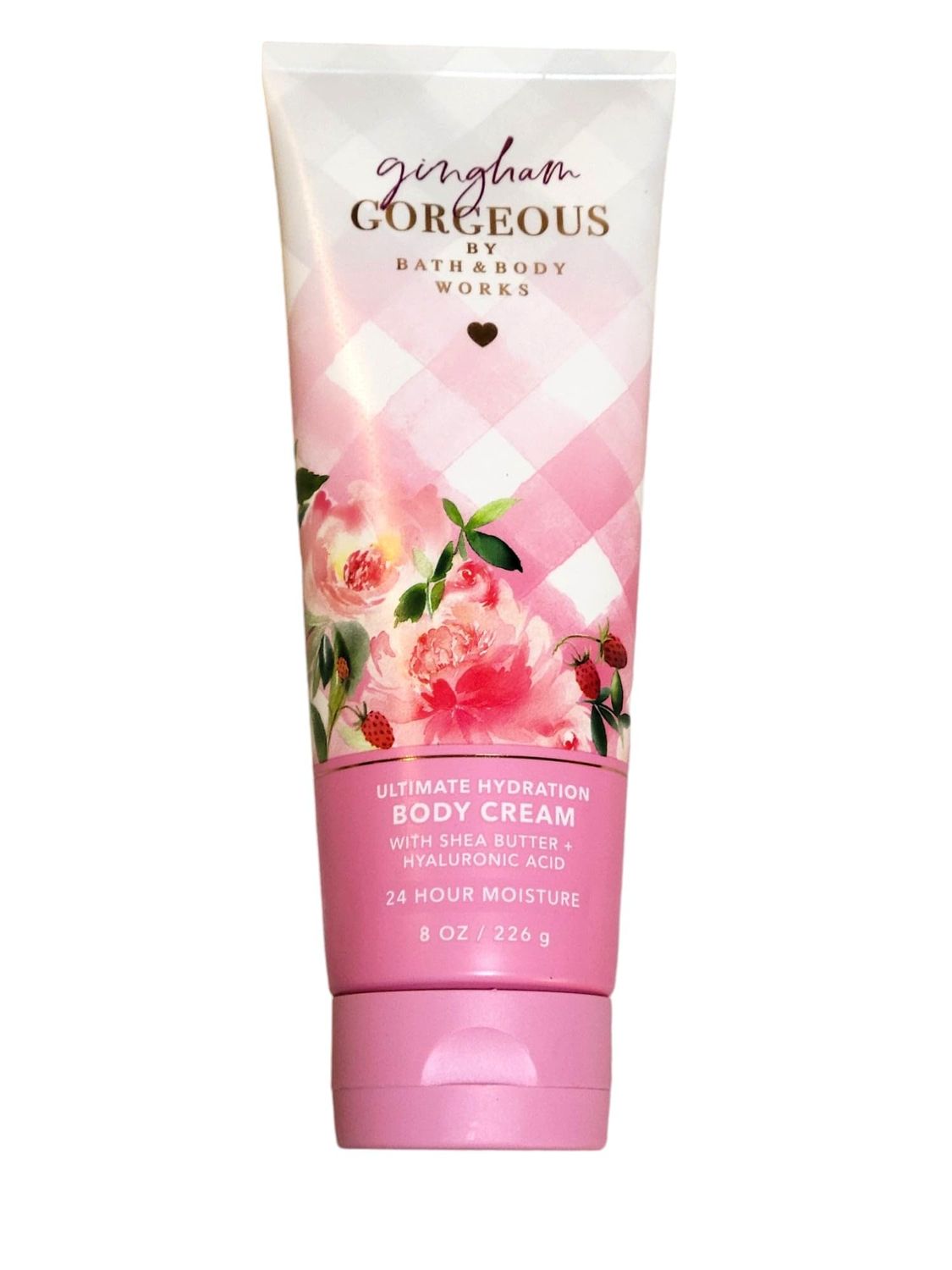 Bath &amp; Body Works Gingham Gorgeoous Ultimate Hydration Body Cream Gift Set For Women, 8 Fl Oz (Gingham Gorgeoous)