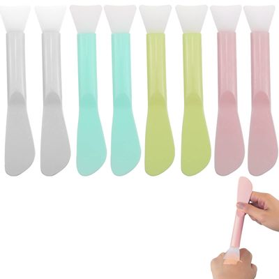 8 PACK Silicone Face Mask Brush Applicator for Preppy Skin Care Products Mud Clay Mask DIY Modeling Mask Brushes for Facials Lotion and BB CC Cream