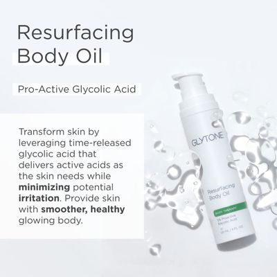 Glytone Resurfacing Body Oil - 5% Proactive Glycolic Acid - For Rough Skin Prone To Keratosis Pilaris - Fragrance-Free - 5 fl. oz.