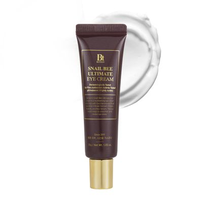 BENTON Snail Bee Ultimate Eye Cream - Snail Mucin Serum with Niacinamide &amp; Peptides | Korean Eye Cream For Dark Circles and Puffiness (1.05 oz)