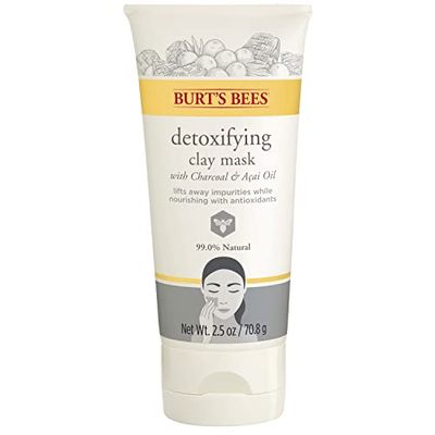 Burt&#39;s Bees Detoxifying Clay Mask for Unisex, 2.5 Ounce