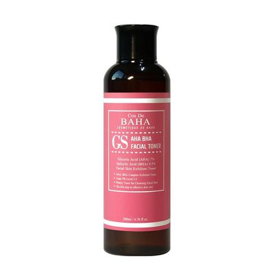 Clarifying Facial Toner with Glycolic Acid 7% AHA + Salicylic Acid 0.5% BHA - Acne Face Wash, Removing Dead Skin Cells, Fine Lines and Wrinkles, Alcohol Free, 6.76 Fl Oz (200ml)