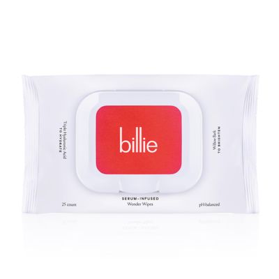 Billie - Wonder Wipes - Makeup-Removing Face Wipes - With Hyaluronic Acid and Witch Hazel - 25 count, Packaging may vary