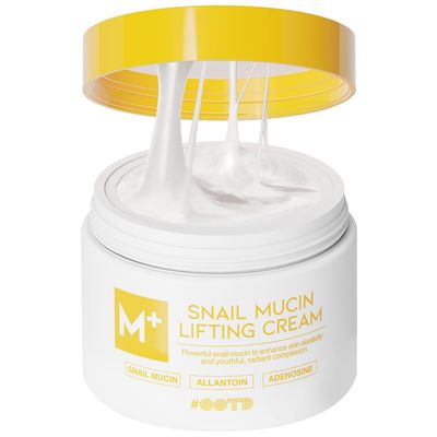 #OOTD Snail Mucin Moisturizer Cream For Face, Lifting &amp; Deep Hydrating Ceam For Face And Neck, Anti Aging, Smoothing, Korean Skincare For Glass Skin (3.38 Fl Oz)