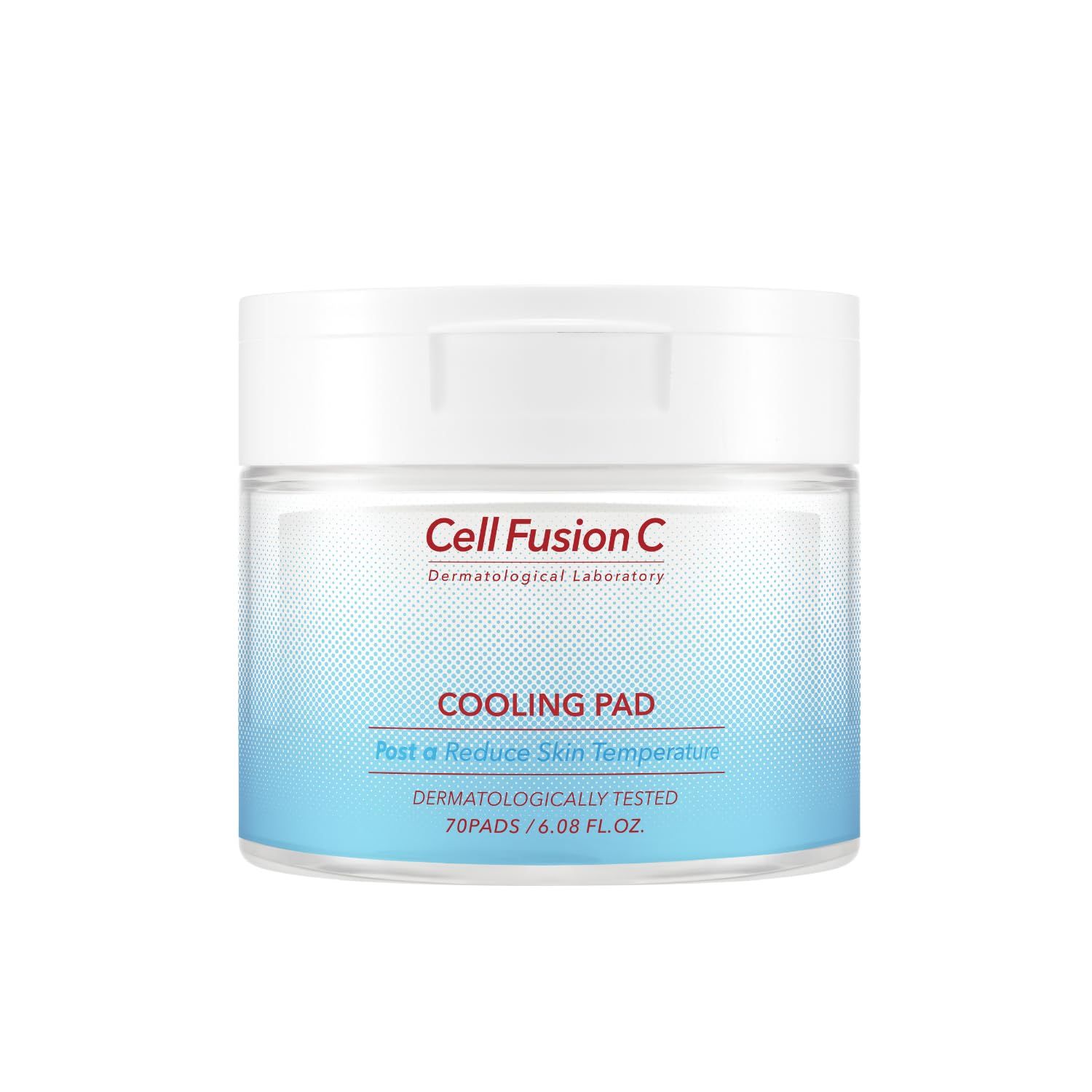 Cell Fusion C Post Alpha Cooling Pad, Hydrating &amp; Cooling Korean Toner Pads for Dry Skin, Panthenol and Glacier Water to Plump and Replenish, 70 Pads / 6.08 fl.oz.