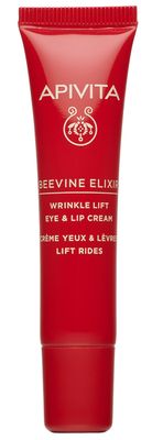 Apivita Beevine Elixir Wrinkle Lift Eye &amp; Lip Cream, Advanced Line Reduction &amp; Collegan Boost with Polyphenols, Marine Biotech Active &amp; Goji Berry, 0.51 oz