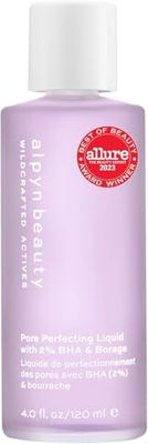 Alpyn Pore Perfecting Liquid Toner with 2% BHA &amp; Borage | Liquid Exfoliator to Minimize Pores, Calm &amp; Restore Skin&#39;s Natural pH | 4 oz / 120 ml