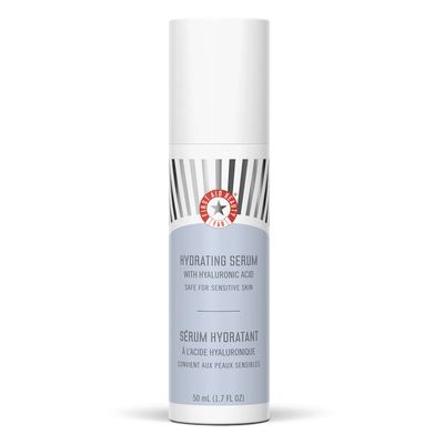 First Aid Beauty - Hydrating Serum with Hyaluronic Acid, Provides 24 Hours of Hydration, Lightweight Formula with Squalane &amp; Colloidal Oatmeal, Safe for Sensitive Skin, 1.7 oz