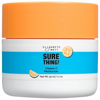 Elizabeth Mott Sure Thing! Vitamin C Moisturizer - Combats Wrinkles and Dark Spots, Hydrating Ceramide Gel-Cream - Lightweight &amp; Non-Greasy - Cruelty Free &amp; Vegan Face &amp; Skin Care - 1.7 oz