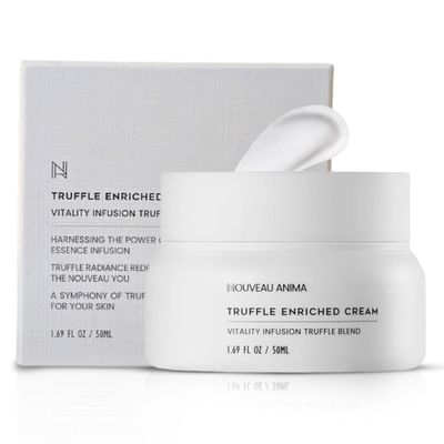 NOUVEAU ANIMA Truffle Facial Cream - Hydrating White Truffle Skincare with Hyaluronic Acid &amp; Niacinamide, Lightweight, Hypoallergenic, Fragrance-Free, 50ml for All Skin Types