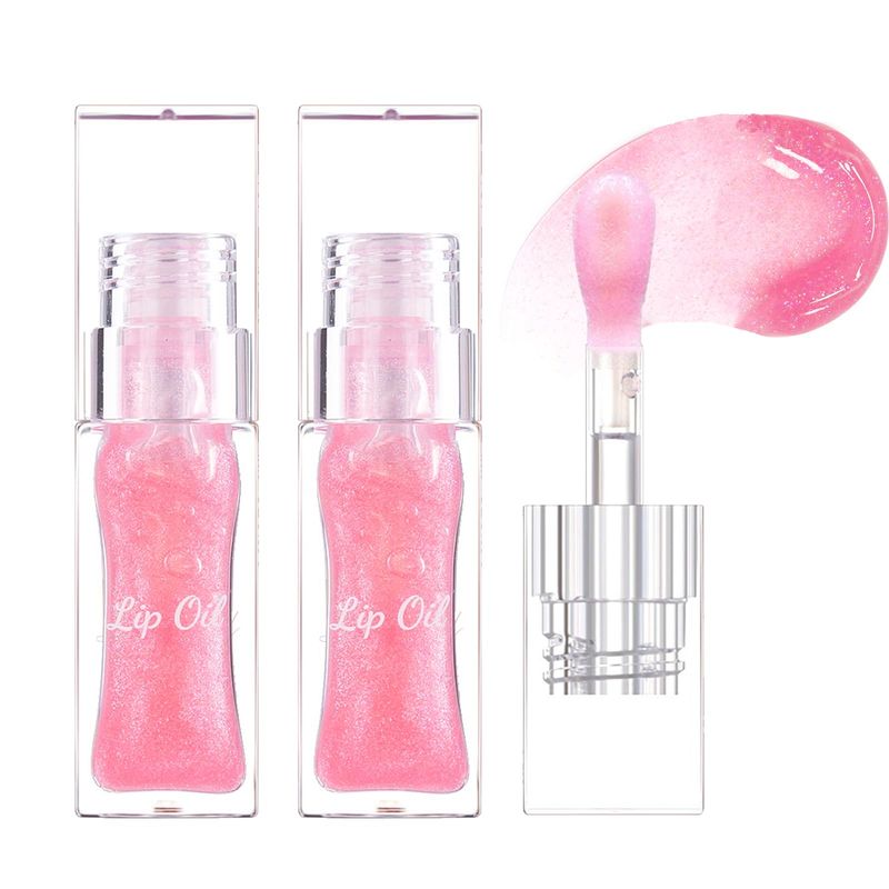 Miaritick Magic Color Changing Lip Oil Set, Watery Lip Gloss, Shimmer Lip Gloss, Hydrating Lip Glow Oil, Tinted Lip Gloss, Long Lasting Sparkling Lip Stain, Lightweight Lip Care Set