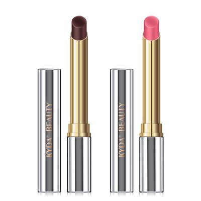 KYDA 2 Colors Tinted Lip Balm, Hydrating Sheer Formula Lip Balm, Natural Glossy Finish, Moisturizing Lip Care Balm for Dry Lips, Black Candy +Rose Candy