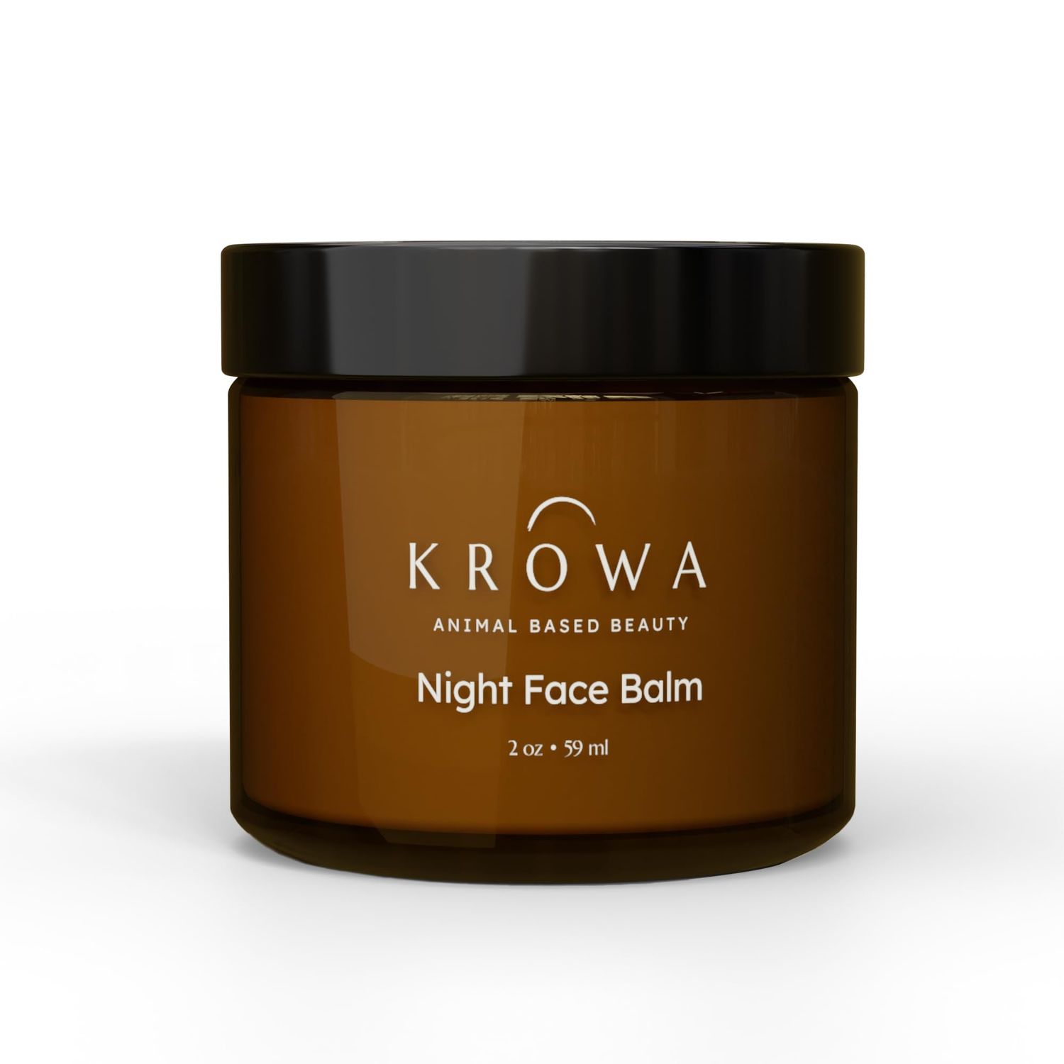 Krowa Night Face Balm - Grass Fed Tallow Cream w/Essential Oils. Growth Factors &amp; Stem Cells for Natural Skin Rejuvenation. Collagen and Elastin to Boost Skin Renewal. Clean Beauty, No Additives