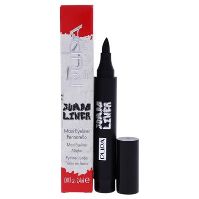 Pupa Milano Jumbo Eyeliner - Water-Based Formula - Dries Quickly - Highly Pigmented - Gives Pure, Intense Color - Draws Both Thick, Bold Lines And Thin, Precise Strokes - 001 Extra Black - 0.081 Oz