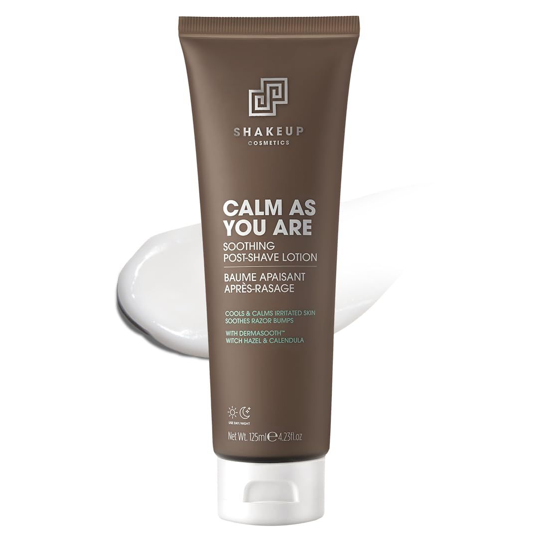 Shakeup - Mens Shaving Lotion, Post-Shave, Soothing, Hydrating, Non-Greasy, Anti-redness &amp; Irritation, Razorburn &amp; Bumps, Vegan Skincare, 125ml