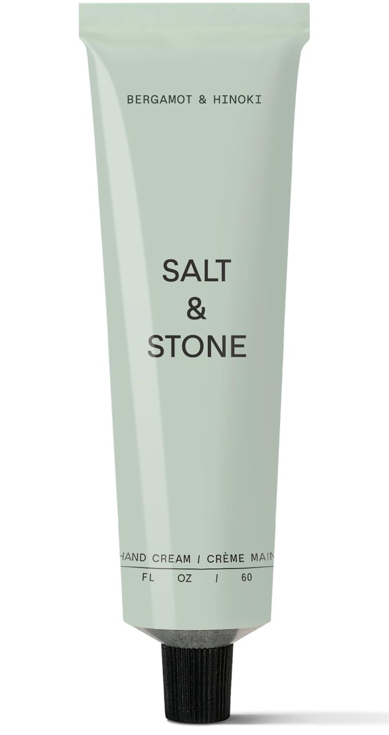 Salt &amp; Stone Hand Cream for Women &amp; Men | Bergamot &amp; Hinoki | Hydrates, Nourishes &amp; Softens Skin | Restores Dry Cracked Hands | Fast-Absorbing | Cruelty-Free &amp; Vegan (2 fl oz)