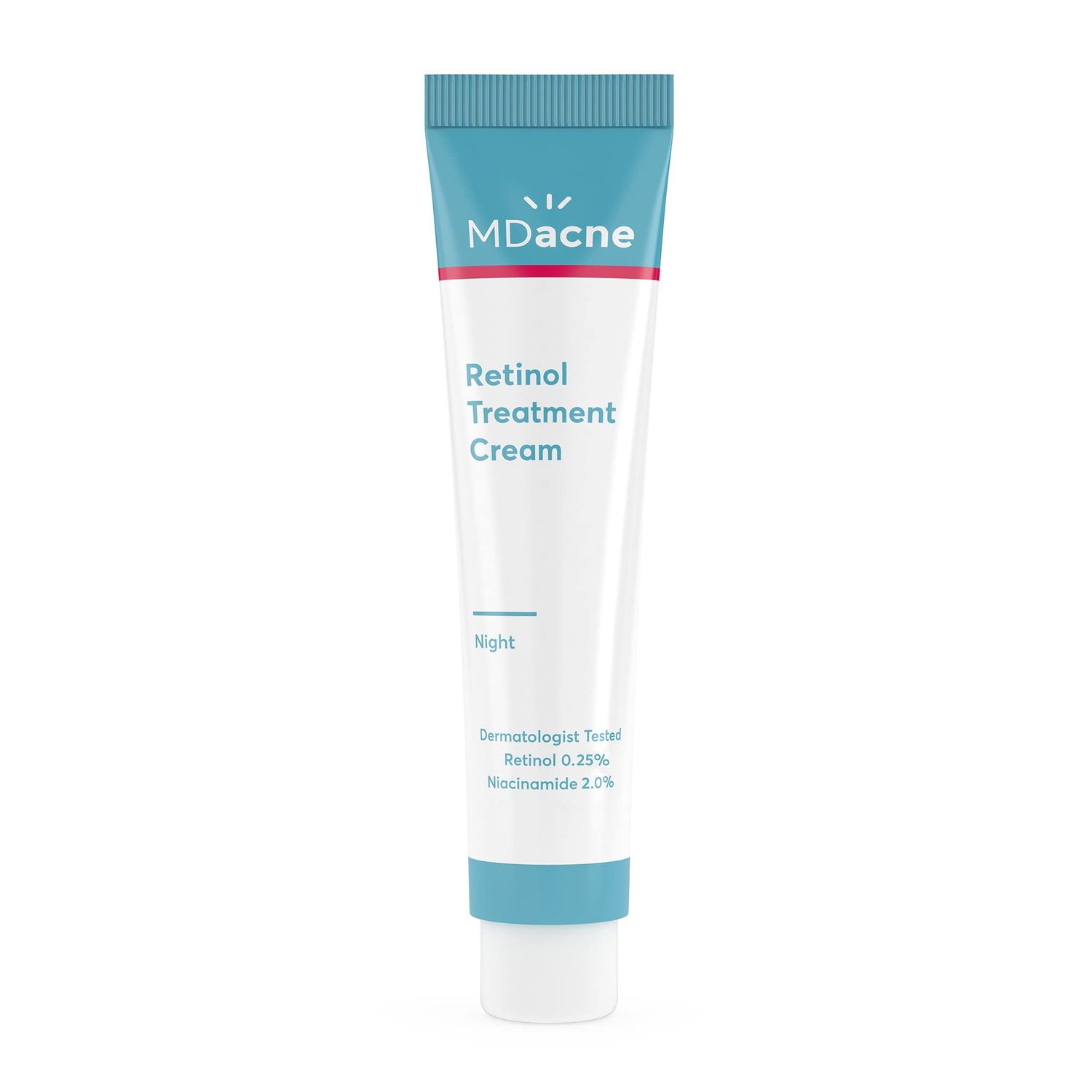 MDacne - Retinol 0.25% and Niacinamide 2% Cream, Reduces Blemishes and Improves Skin Texture without Irritation