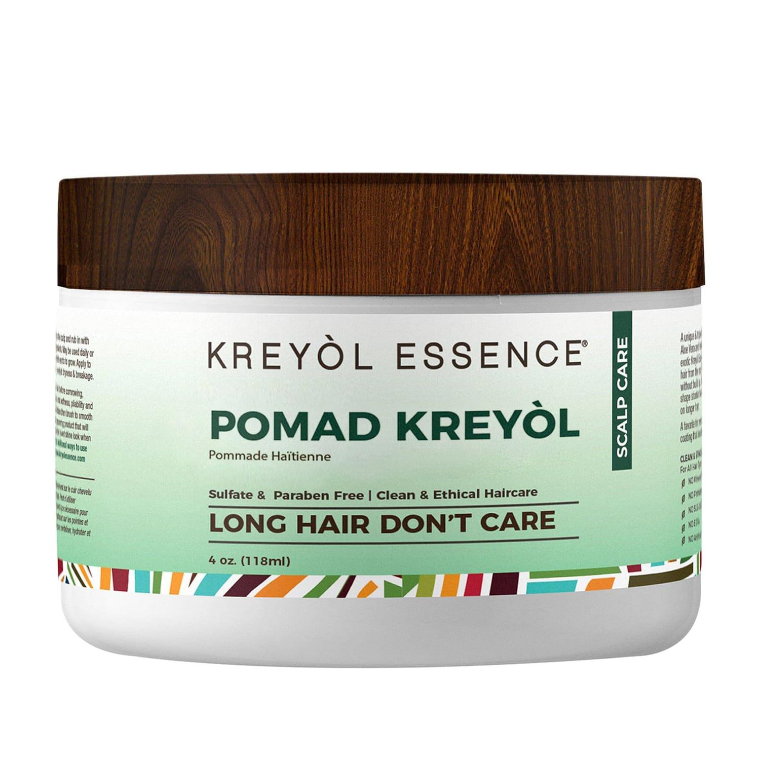 Kreyol Essence - Scalp Care POMAD, Detox + Treat, Rosemary Peppermint 4 Oz, Natural, Paraben Free, Healthy Scalp, Hair Care