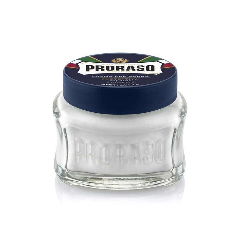Proraso Pre-Shave Conditioning Cream for Men, Protective Formula for Dry Skin with Vitamin E and Aloe Vera, 3.6 oz