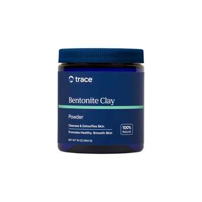 Trace Minerals Bentonite Clay - Deep Cleaning Skin Support - Clay Mask for Body &amp; Face - Skincare Essentials to Support Smooth Skin &amp; Aid Against Impurities - Support Removal of Excess Oil - 16 oz