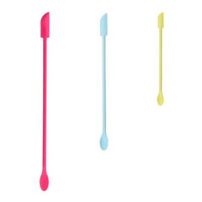 Tapeernix Mini Spatula for Cosmetics, 3 Pcs Beauty Spatula Small Spatula Silicone Mini Lotion Spatula Makeup Spatula, Every Drop Tiny Spatula for Makeup and Kitchen Jar
