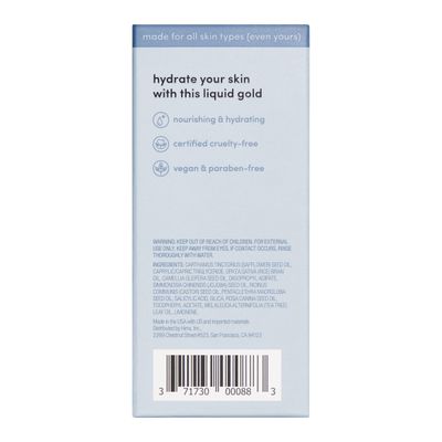 hers Effortless Glow Face Oil - Anti Aging Facial Oil for Glowing Skin - Softens, Hydrates, Smoothes Wrinkles - Contains Jojoba Oil, Tea Tree Oil, Rosehip - 1 fl Oz