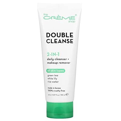 The Crme Shop Korean Skincare Green Tea Double Face Wash, Brightening, Acne Treatment, Redness, Cleansing Pore - Oily, Dry, Sensitive Skin Natural Makeup remover, Facial cleanser