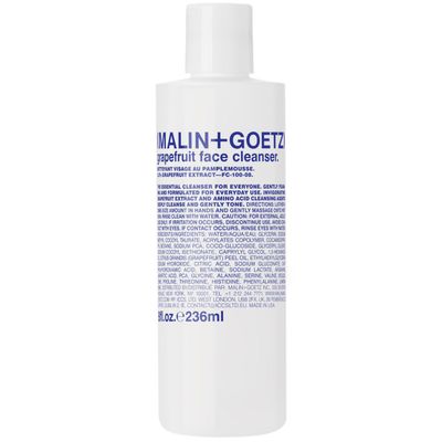 Malin + Goetz Grapefruit Face Cleanser, 8 Fl. Oz. - Men &amp; Women Facial Cleanser for All Skin Types, Face Wash &amp; Toner, Cleansing Facial Wash, Vegan &amp; Cruelty Free