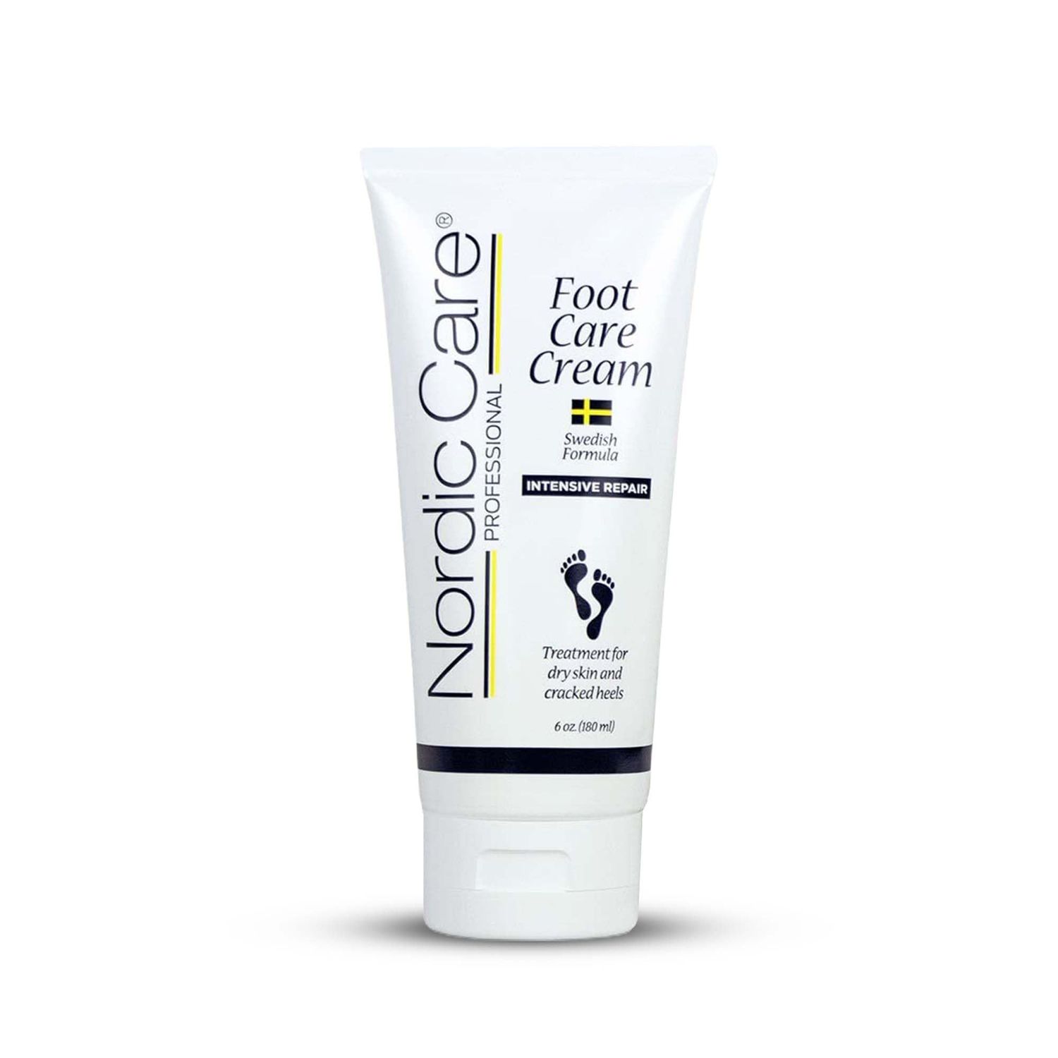 Nordic Care Foot Care Cream, 6 oz. | Foot Lotion for Cracked &amp; Dry Skin | For Dry Feet, Cracked Heels &amp; Callus Removal | Hypoallergenic &amp; Lanolin-free | Essential Oils, Eucalyptus, Urea &amp; Glycerin