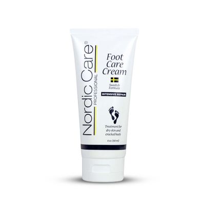 Nordic Care Foot Care Cream, 6 oz. | Foot Lotion for Cracked &amp; Dry Skin | For Dry Feet, Cracked Heels &amp; Callus Removal | Hypoallergenic &amp; Lanolin-free | Essential Oils, Eucalyptus, Urea &amp; Glycerin