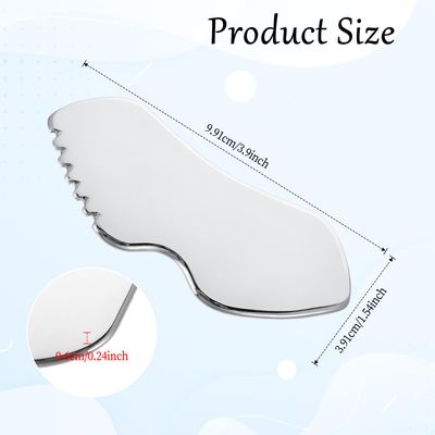 YUXIANLB Gua Sha Facial Tools Stainless Steel Massage Tools 1 Pcs Metal Facial Massage Plate Lip-Shaped Scraping Board For Face Neck Lymphatic Drainage Massage Skin Care Facial Cream Application Tools
